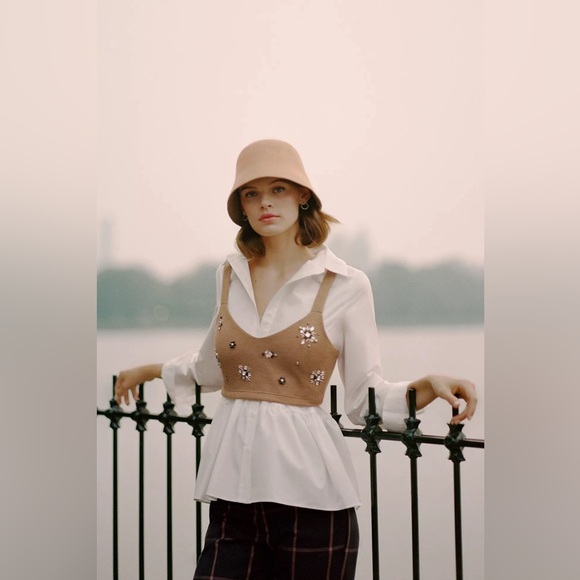 Anthropologie x Mare Mare Bow-Back Tunic Blouse Size L - Picture 4 of 16